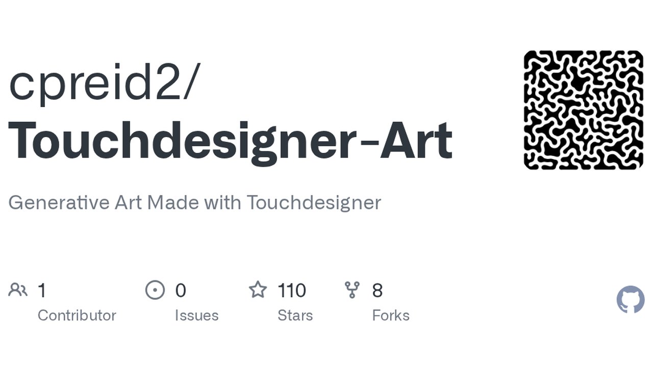 Free TouchDesigner Generative Art Sketches: 28 Audio-Reactive & Kinect Files (Colin Reid)