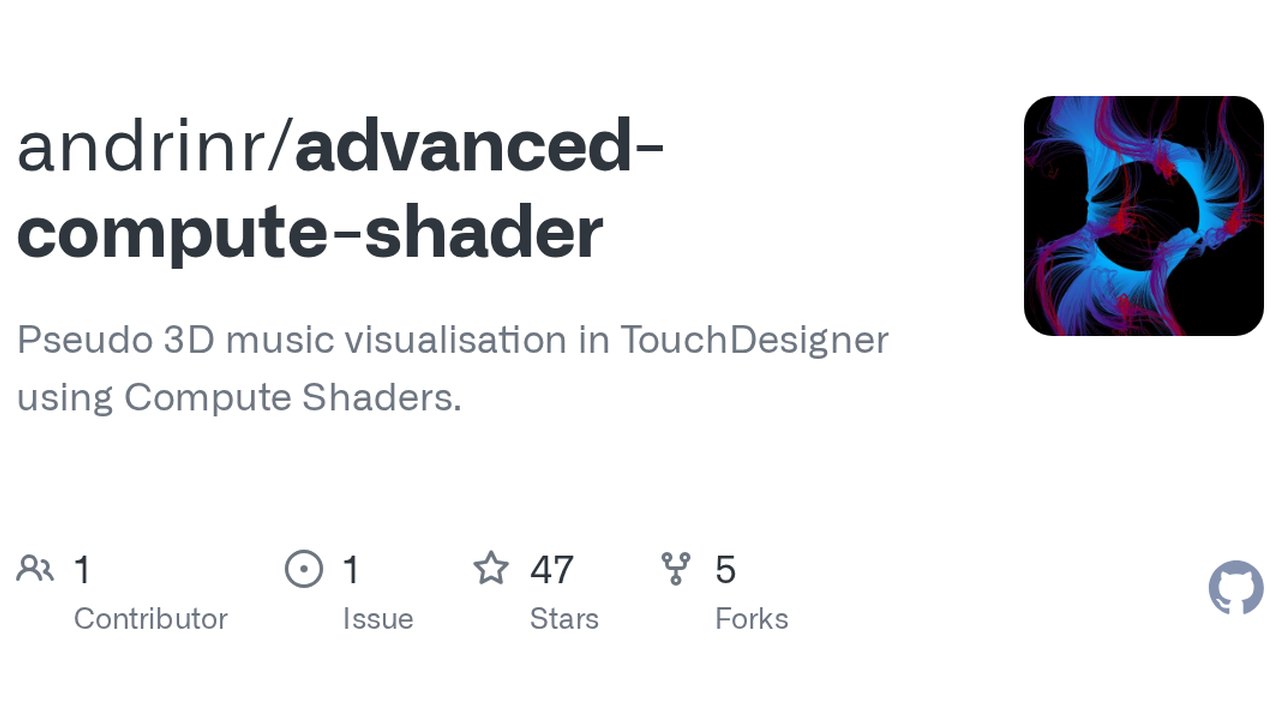 Free TouchDesigner 099 Project: Compute Shader Pseudo-3D Music Visualisation (Andrin Rehmann)