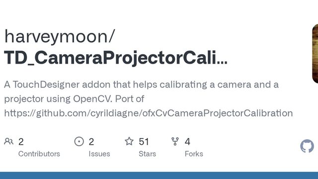 Free TouchDesigner Project: OpenCV Camera & Projector Calibration (harveymoon)