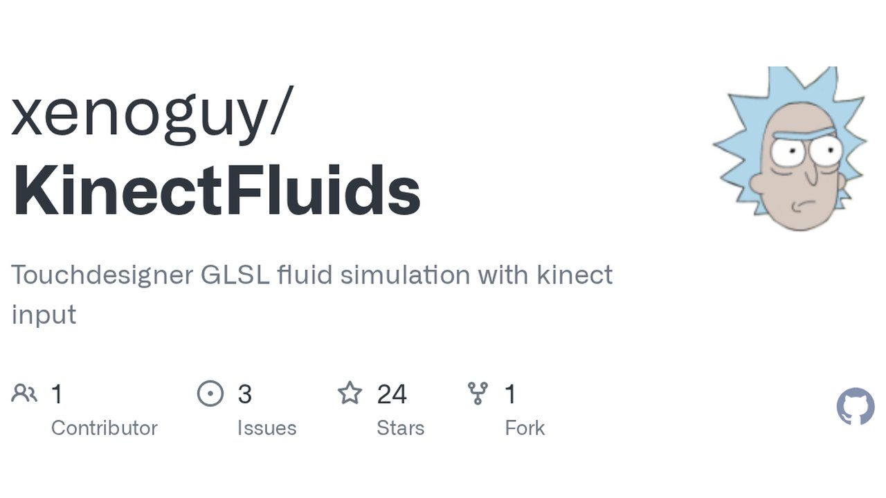 Free TouchDesigner 099 Project: Kinect-Driven GLSL Fluid Simulation (Aaron Curtis)