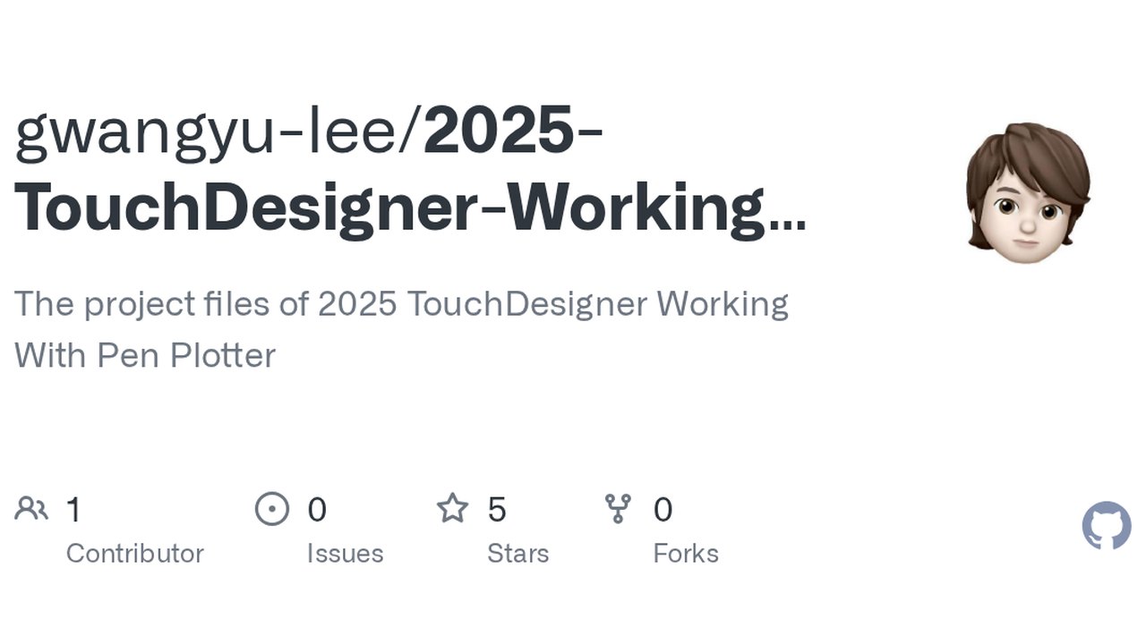 Free TouchDesigner Pen Plotter Class Files: L-Systems & SVG Drawing (Gwangyu Lee)