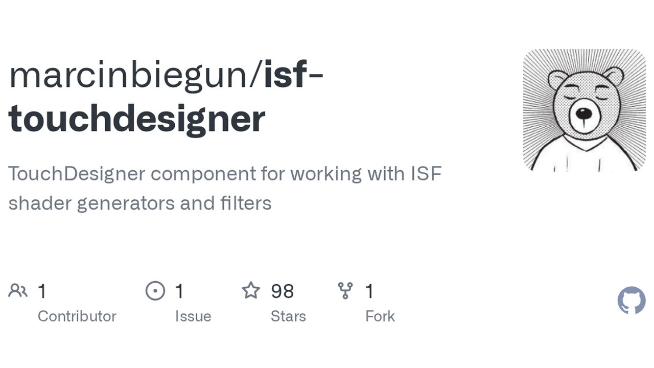 Free TouchDesigner Component: ISF Shader Parser for Generators & Filters (Marcin Biegun)