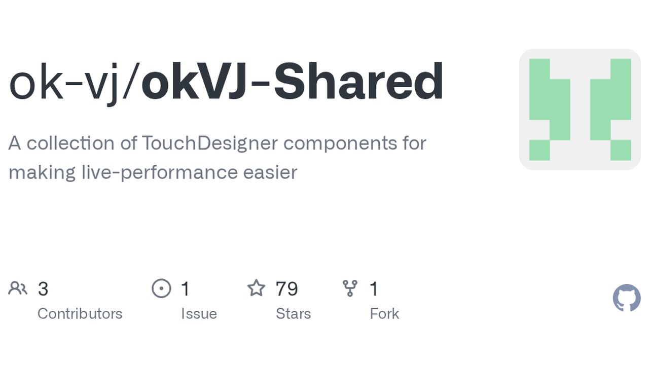 Free TouchDesigner Components: okVJ Live-Performance UI, Scene Changer & FX Racks (supermarket_sallad)