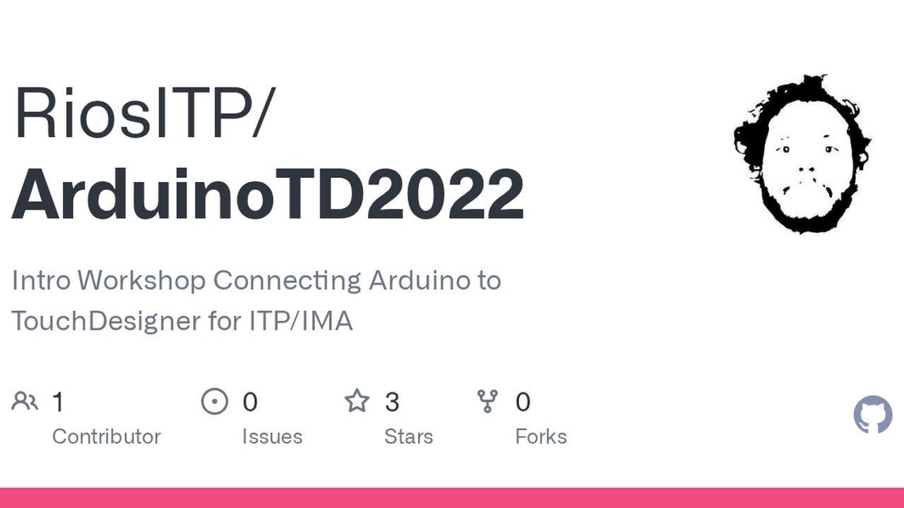 Free TouchDesigner 2022 Workshop Files: Arduino Serial, Sensors & IMU (ITP/IMA)