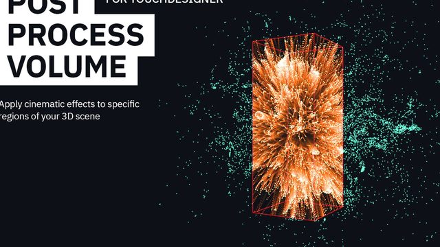 Free TouchDesigner 2022.24200+ Component: Post Process Volume for 3D Scene Regions with Sample Project (tormozgh)