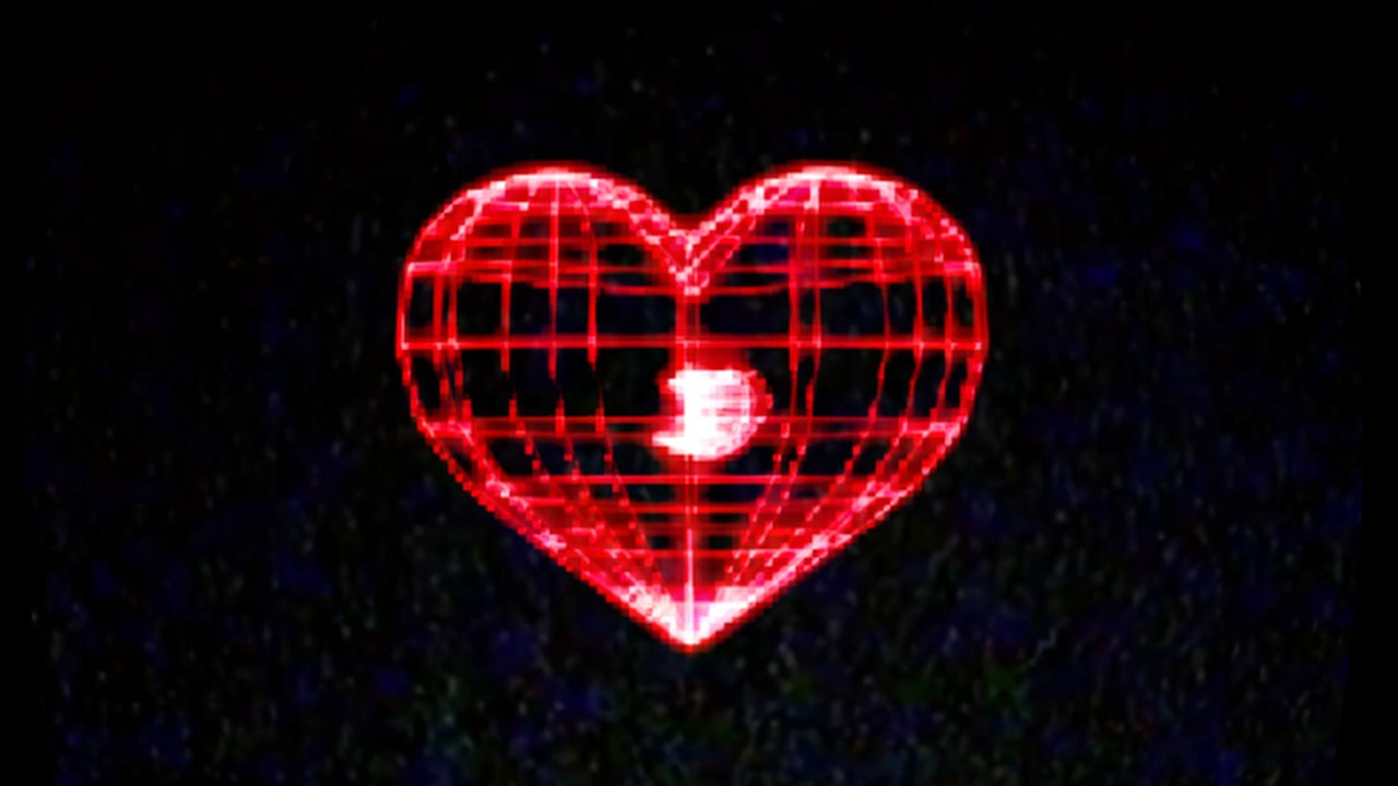 Free TouchDesigner Project: Retro Game Aesthetic Glowing Heart Animation (Simply Nine)