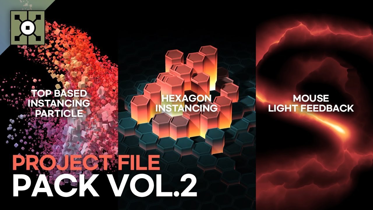 Free TouchDesigner 2020 Project Pack Vol.2: Instancing and Feedback (Noto The Talking Ball)