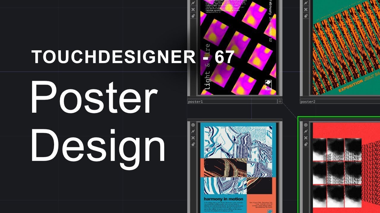 Free TouchDesigner Component: designer.tox Poster Layout Tool with Tutorial File (elekktronaut)