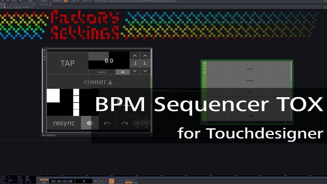 Free TouchDesigner Component: BPM Sequencer Tap-Tempo for VJing (Factory Settings)