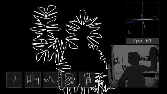 Free TouchDesigner 099 Project: Linea ROOM Kinect Line Drawing (Nima Gazestani)