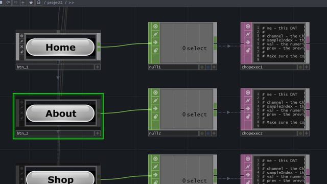 Free TouchDesigner Project: Reusable Custom UI Buttons for Touch Screen Exhibits (amazingrobot)