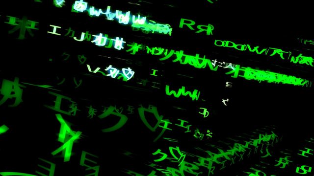Free TouchDesigner Project: 3D Matrix Code Visual with Texture Instancing (otodojo)