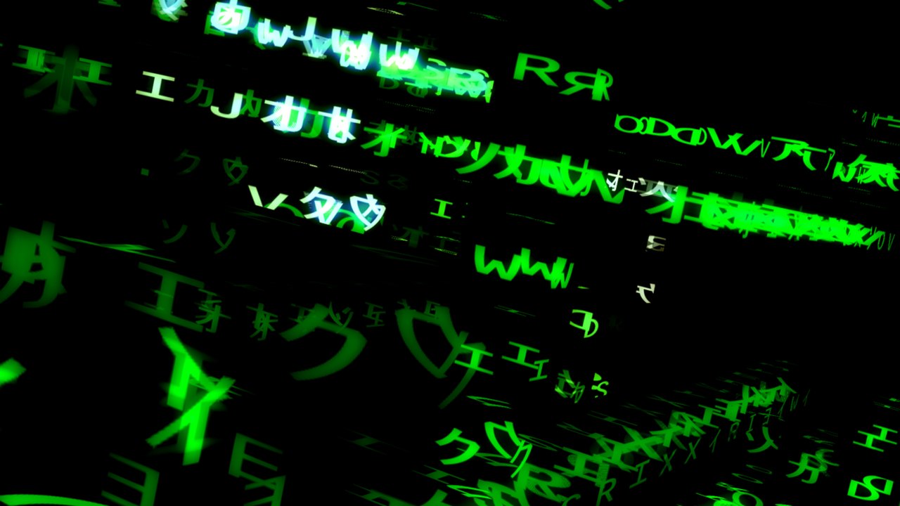 Free TouchDesigner Project: 3D Matrix Code Visual with Texture Instancing (otodojo)