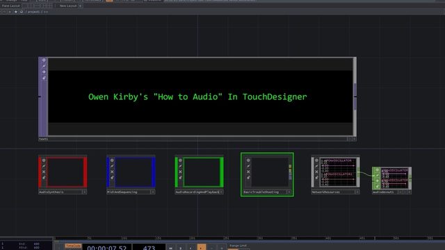 Free TouchDesigner Project: Audio Generation Techniques and Troubleshooting Guide (owenkirby)