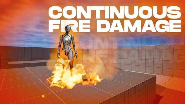 Free UE5 Blueprint Project: Continuous Fire Damage (MelvinTang Games)