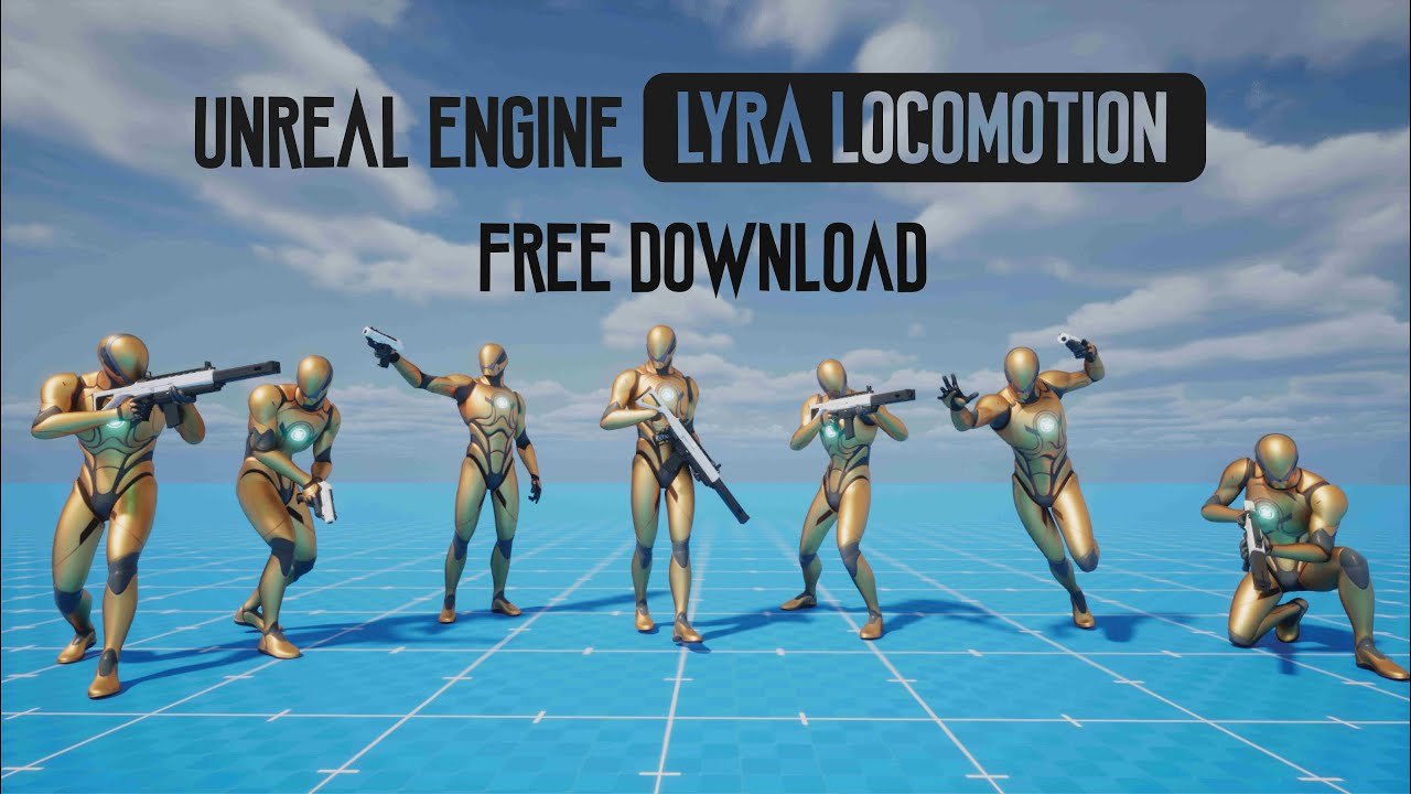 Free UE 5.1 Lyra Locomotion Blueprint Template (Lets Make Game)
