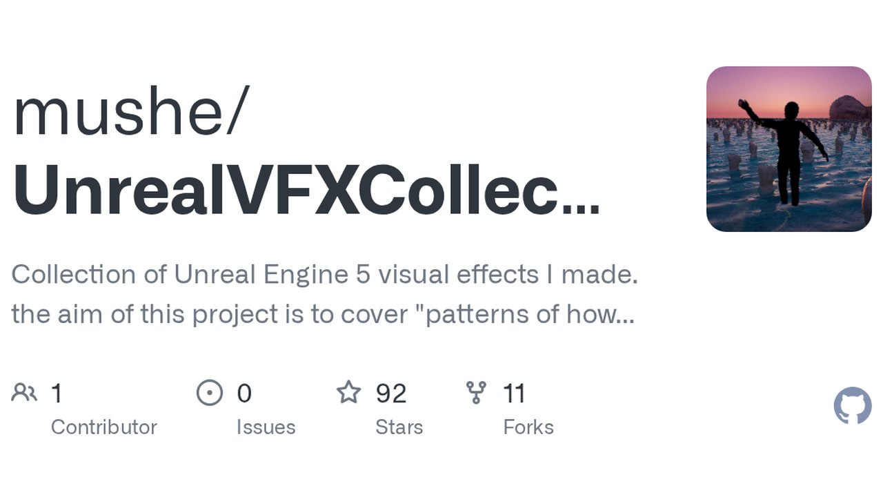 Free Unreal Engine 5.1 Project: Niagara and Shader VFX Collection (Takuya Musha)