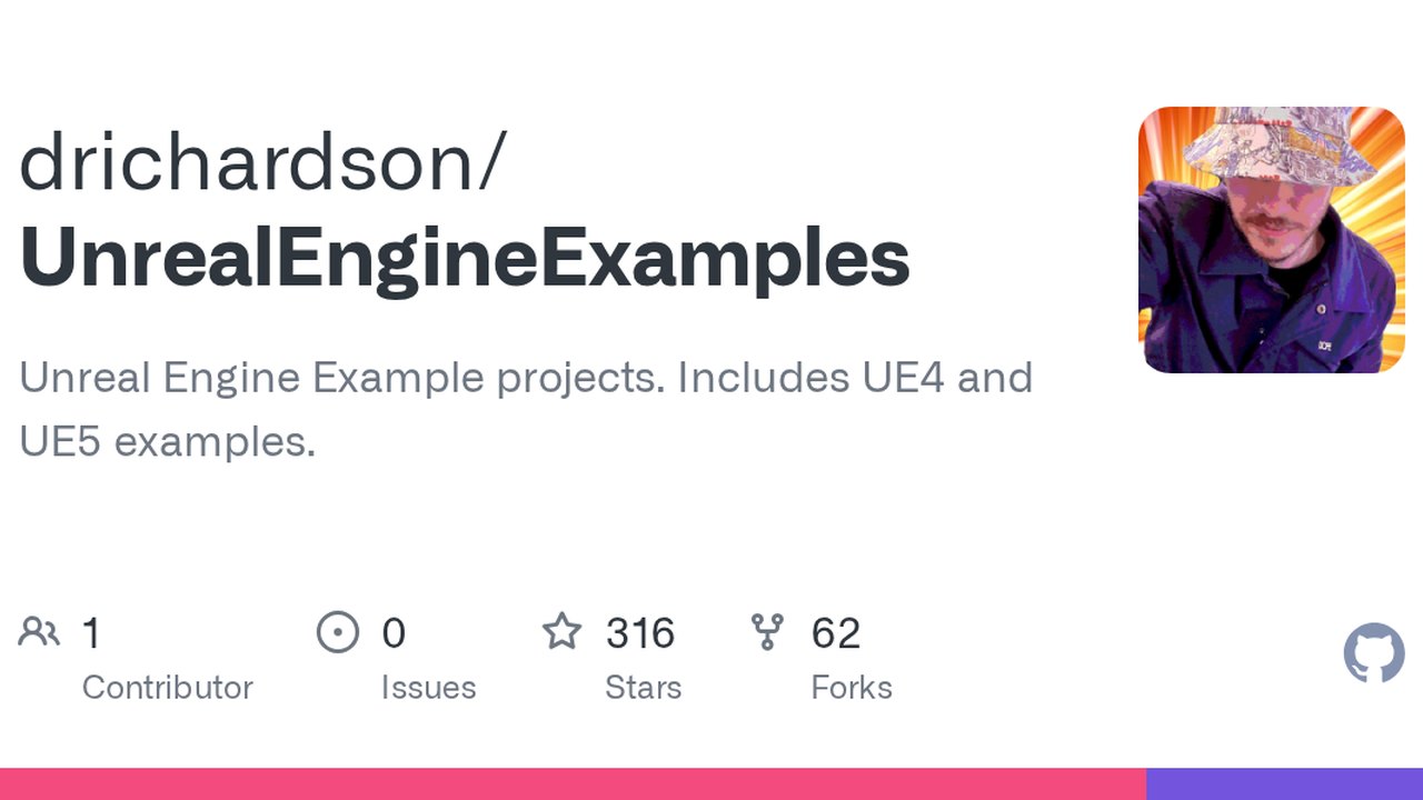 Free Unreal Engine Project Collection: 39 Small UE4 and UE5 Examples (Doug Richardson)