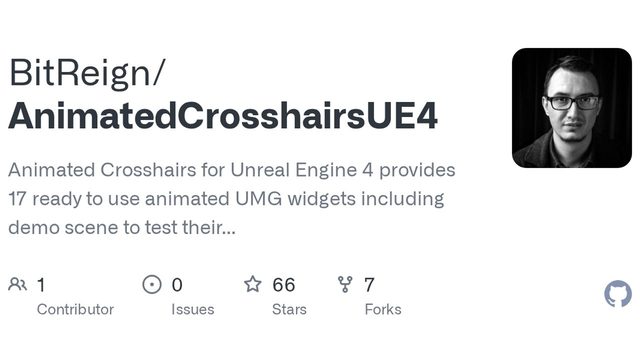 Free Unreal Engine 4.18 Project: 17 Animated UMG Crosshairs with Demo Scene (Volkan Şahin)