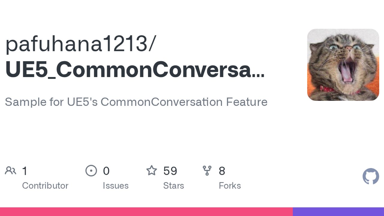 Free Unreal Engine 5.1 Project: Common Conversation Dialogue Graph Sample (pafuhana1213)