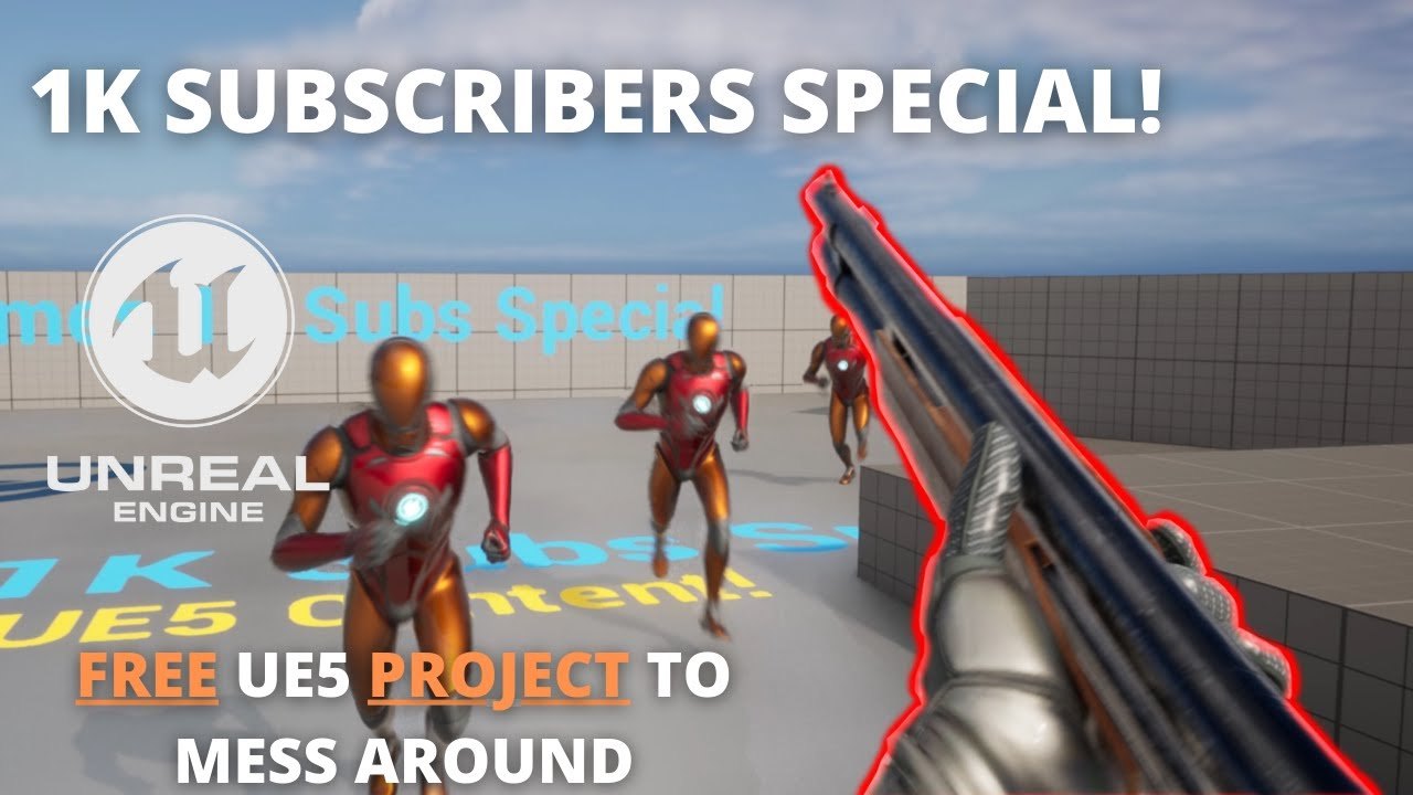 Free Unreal Engine 5.0 Project: Shooter Sandbox with Behavior Tree Enemy AI (Gorka Games)