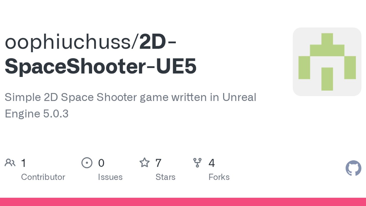 Free Unreal Engine 5.0 Project: Complete 2D Space Shooter in C++ (Oleksandr Smirnov)