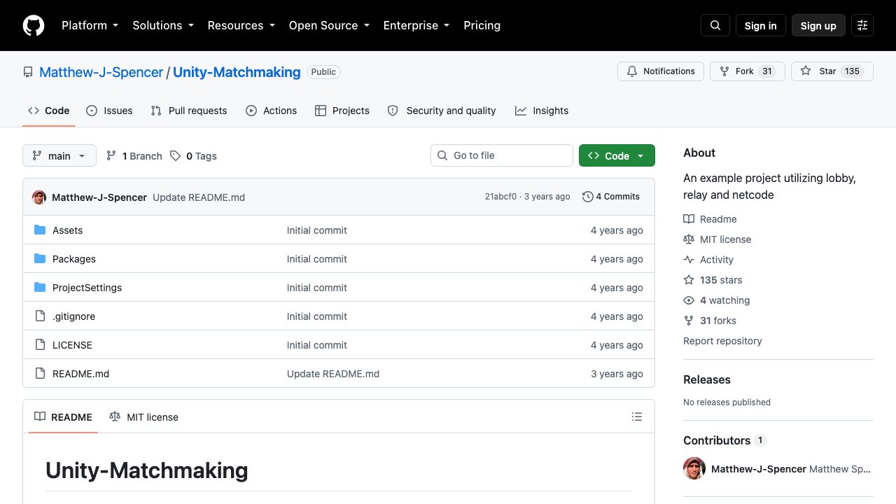 Free Unity 2021.3 Project: Lobby and Relay Matchmaking (Tarodev)
