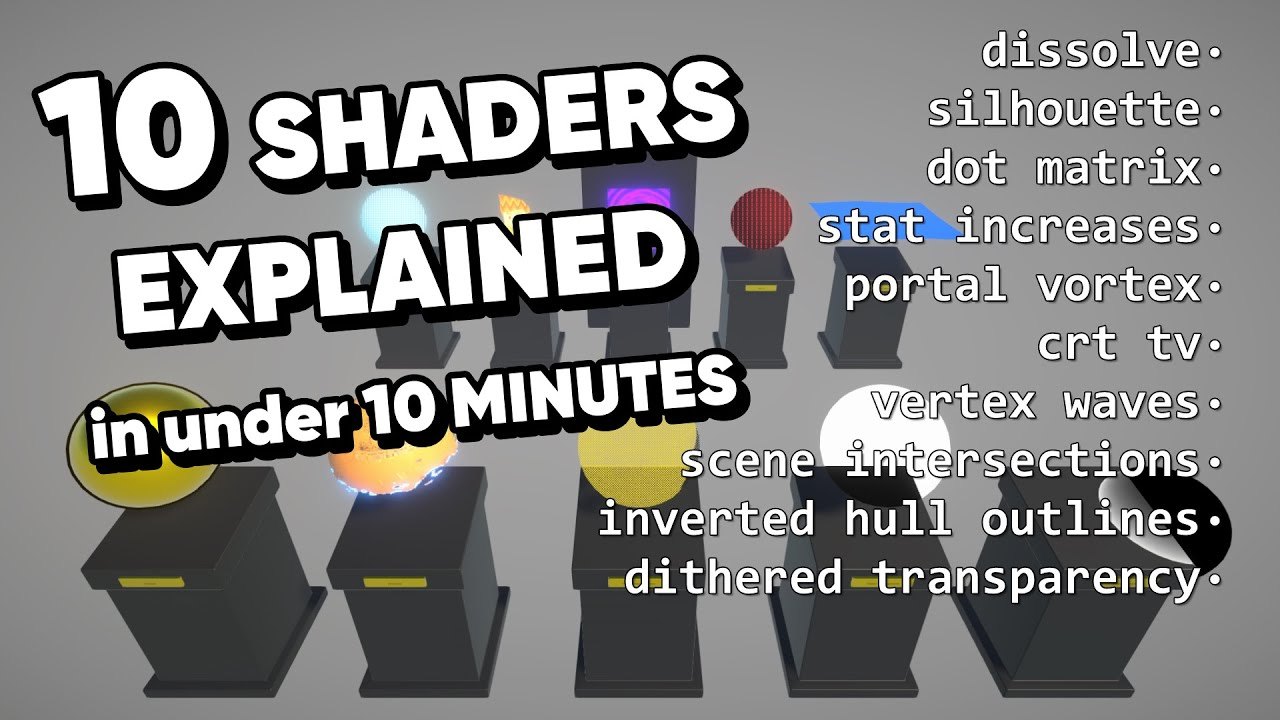 Free Unity 2020.3 Project: 10 Shaders in 10 Minutes (Daniel Ilett)