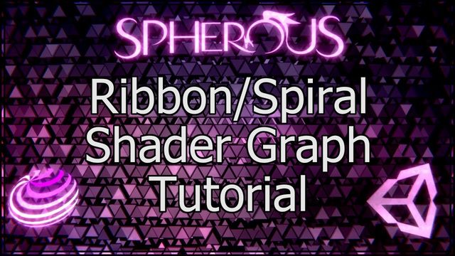 Free Unity 2019.4 Project: Ribbon Spiral Shader Graph (Spherous)