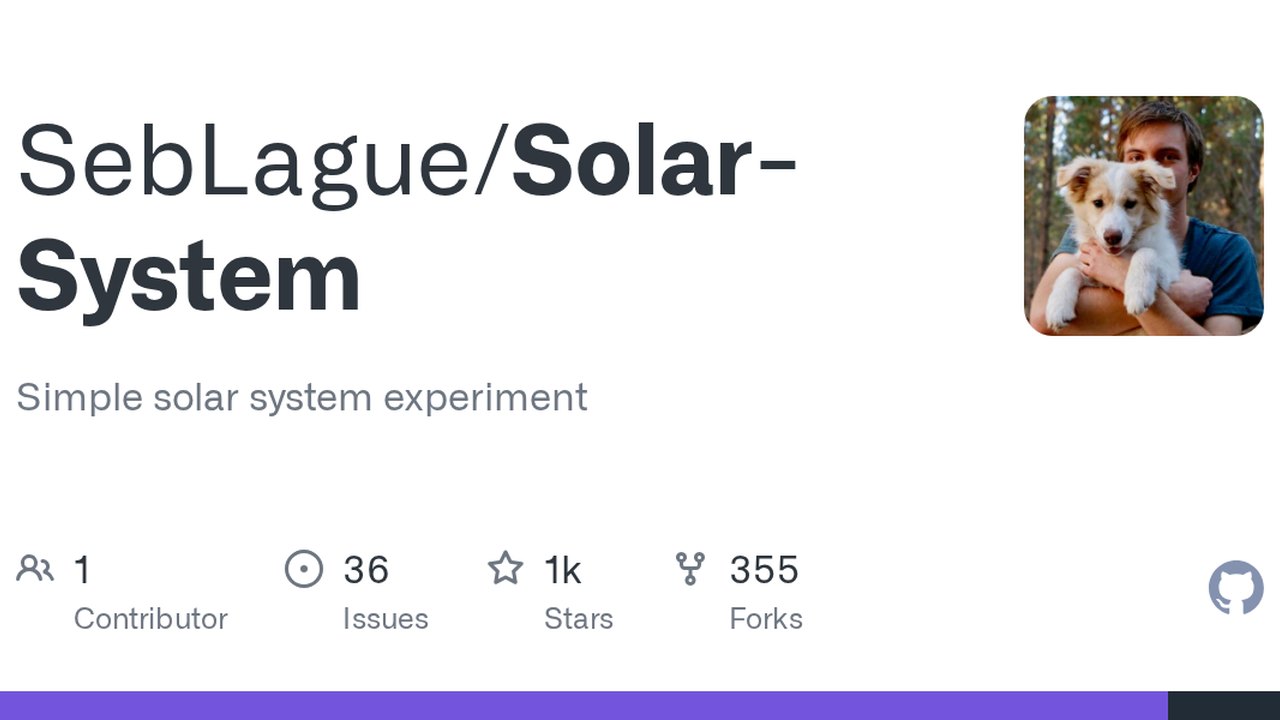 Free Unity 2019.4 Project: Solar System with Procedural Planets (Sebastian Lague)