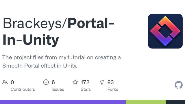 Free Unity 2017.3 Project: Smooth Portal Effect (Brackeys)