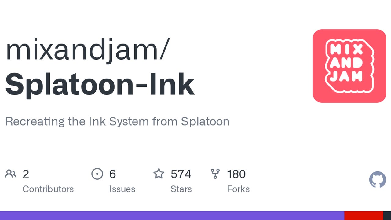 Free Unity 2020.2 Project: Splatoon Ink Painting System (Mix and Jam)