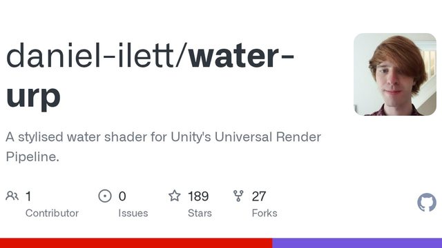 Free Unity 2019.3 Shader: Stylised Water Shader Graph for URP (Daniel Ilett)