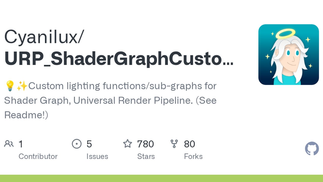 Free Unity 6 Shader: URP Shader Graph Custom Lighting Sub Graphs (Cyanilux)