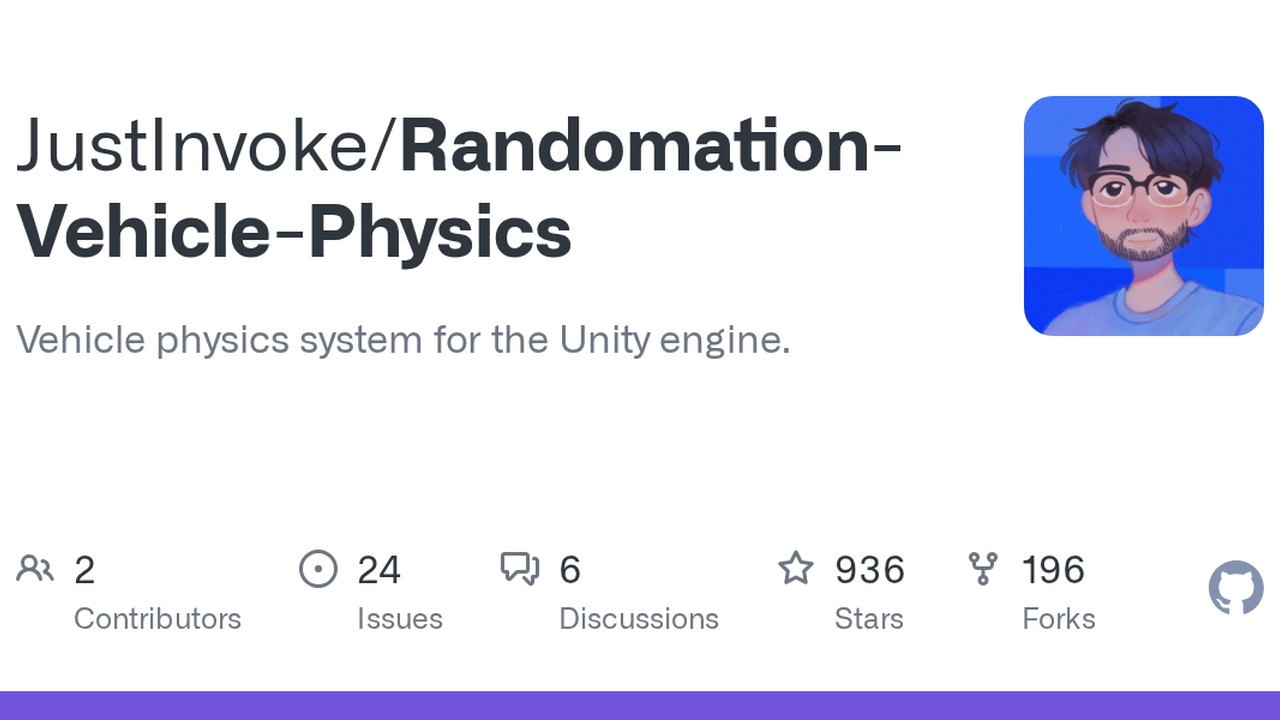 Free Unity 2019.4 Tool: Randomation Vehicle Physics with Demo Scenes (JustInvoke)